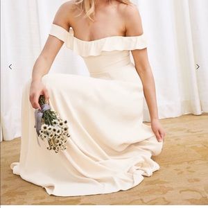 Reformation verbena dress cream